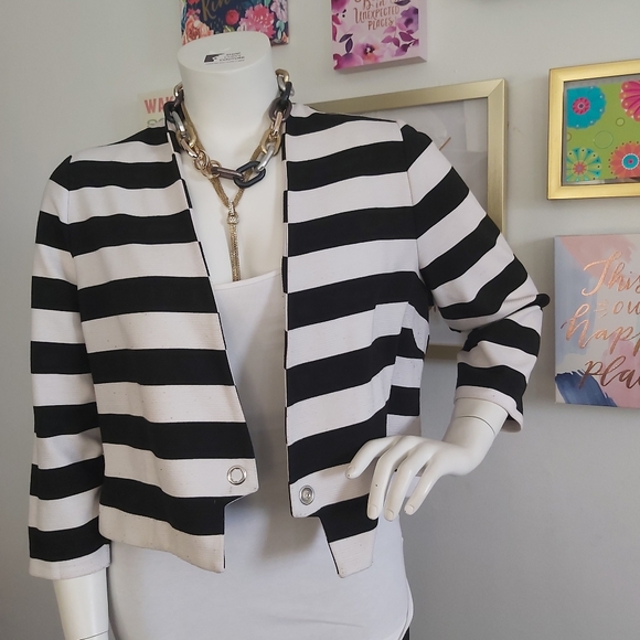 Stripe Crop Jacket - Picture 3 of 3